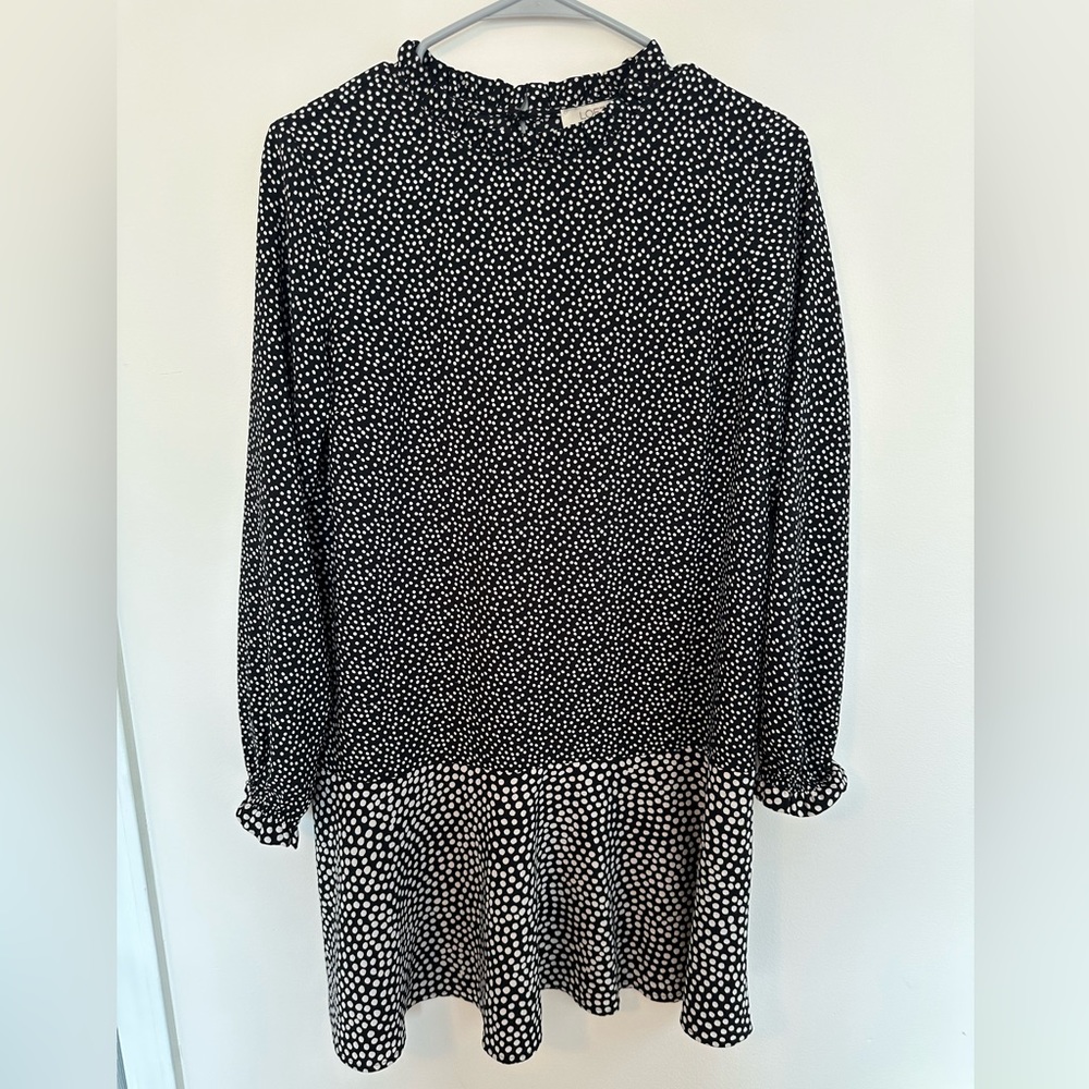 LOFT Smock Neck Dress